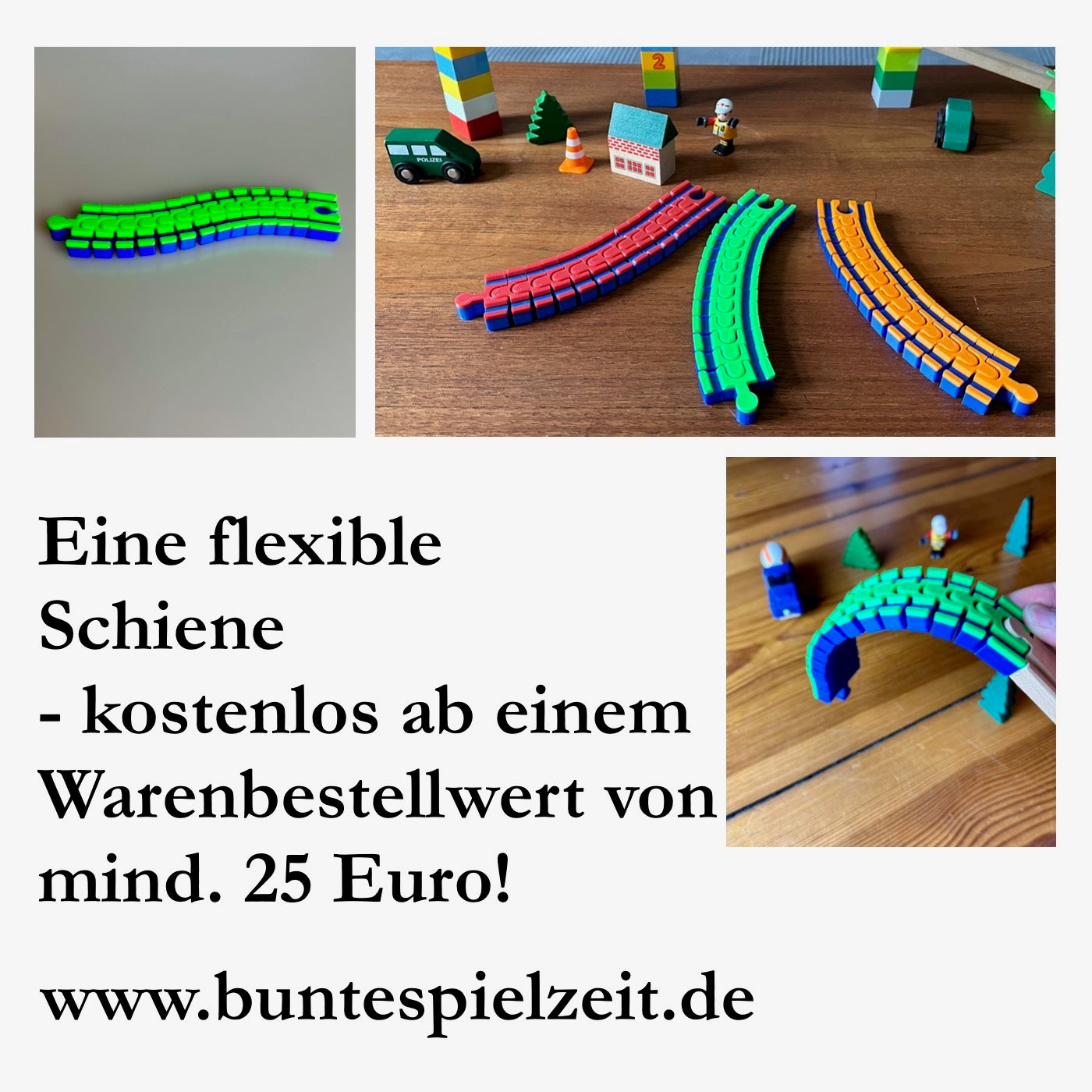 Set: „Starter“ 16 x Brio/Duplo/Lego/Lillabo/IKEA Holzeisenbahn - Adapter
