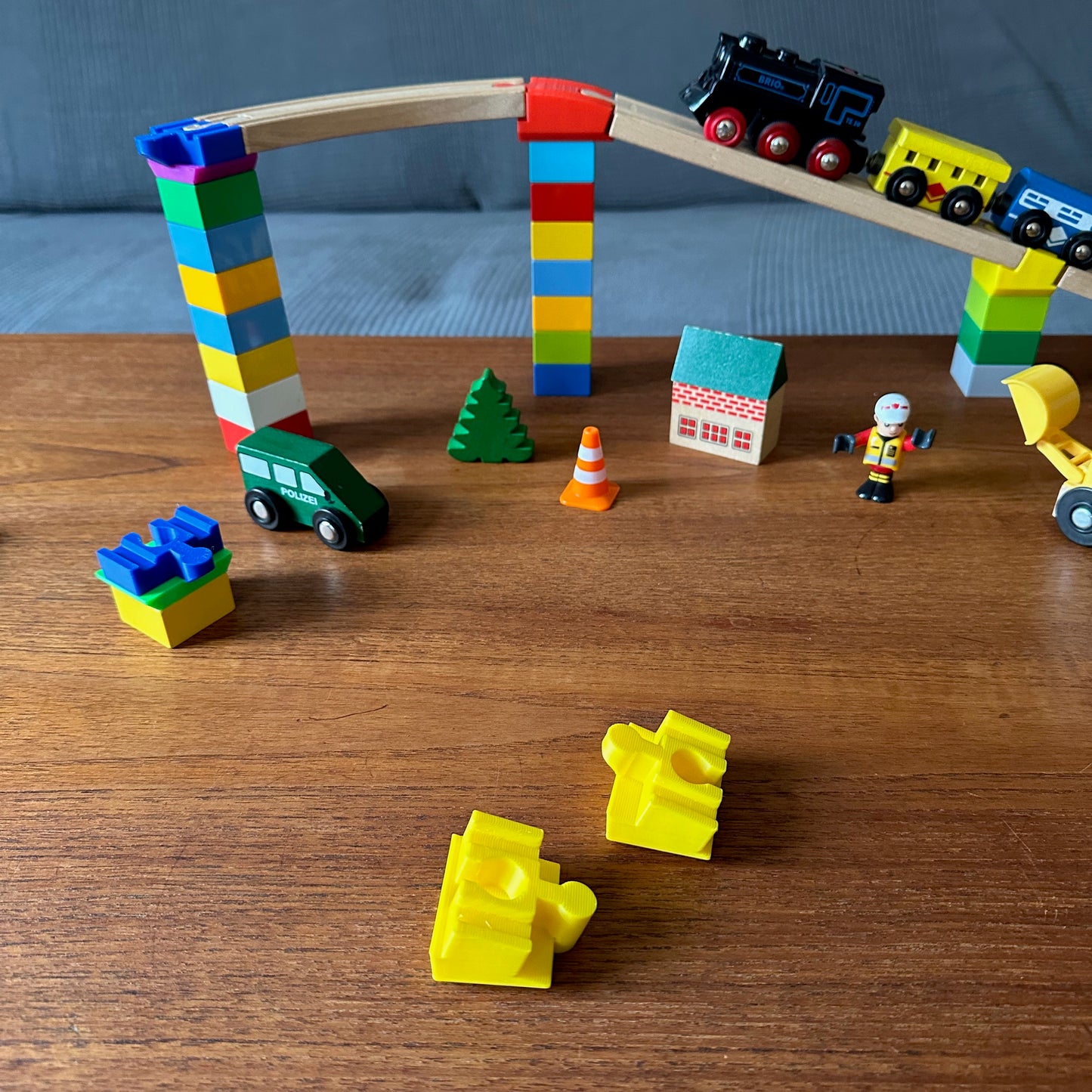 2 Steigungsverlängerungs-Adapter für die Holzeisenbahn (Brio/Lillabo/IKEA, usw.)