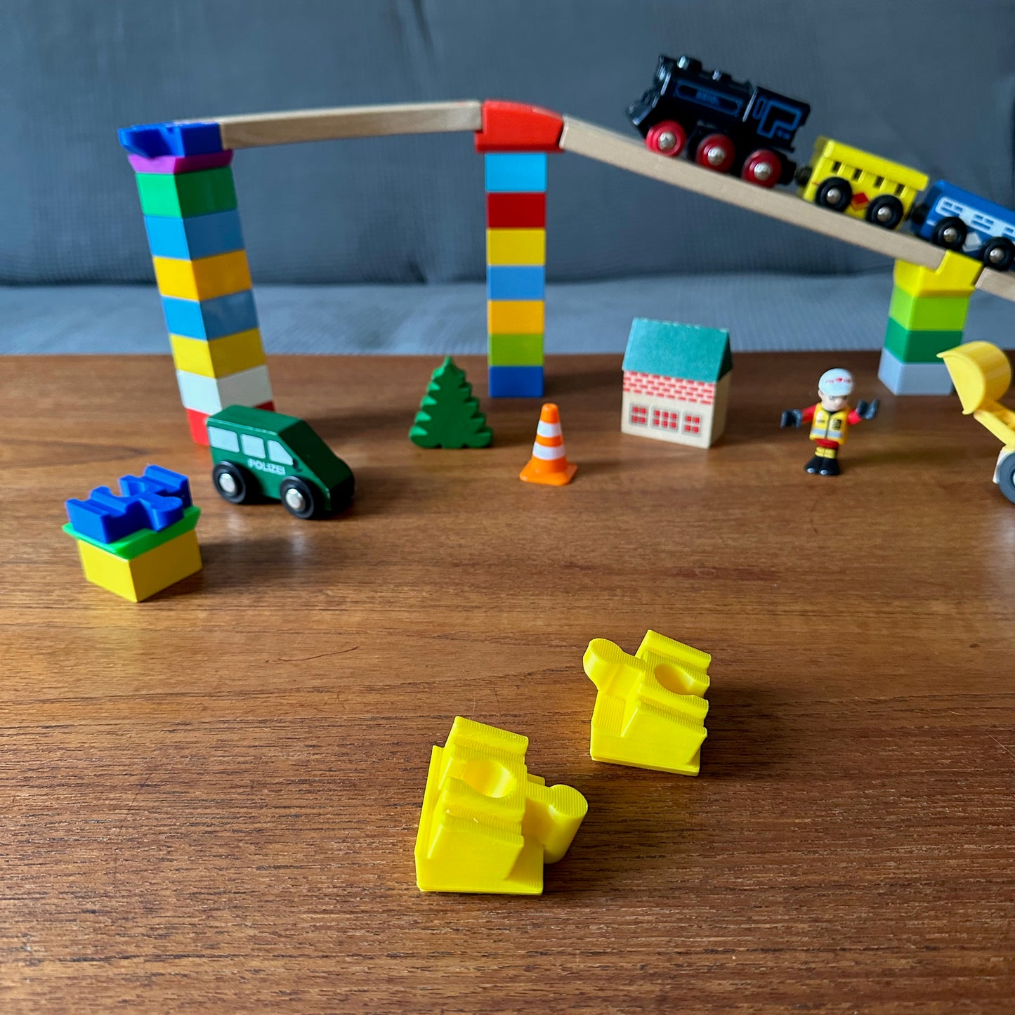 2 Steigungsverlängerungs-Adapter für die Holzeisenbahn (Brio/Lillabo/IKEA, usw.)