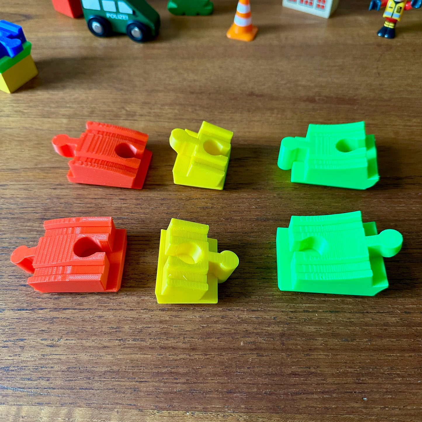 Set: „Auf und Ab“ für Brio Duplo Holzeisenbahn